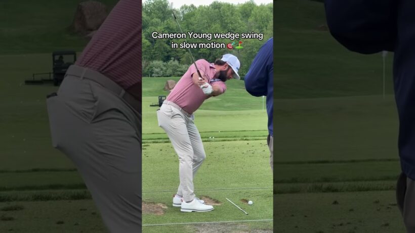 Cameron Young Wedge Swing In Slow Motion 🎯⛳️
