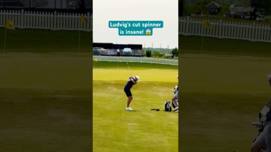 Ludvig Aberg's insane cut spinner shot 🔥 #golf #golfswing #shorts