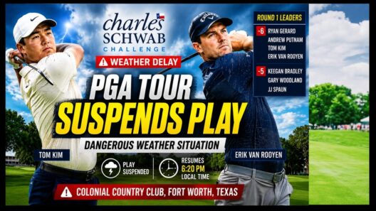 PGA Tour Suspends Charles Schwab Challenge 😱 Dangerous Weather Hits Texas