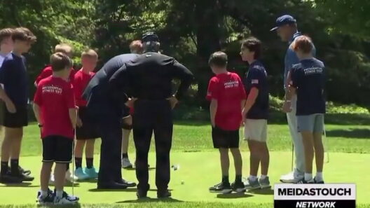 Trump, 79, Whiffs While Trying to Impress Kids With Golf Skills