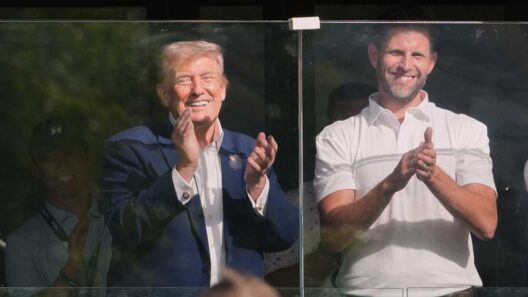 President Trump attends LIV Golf tournament as Iran warns against attacks on ships