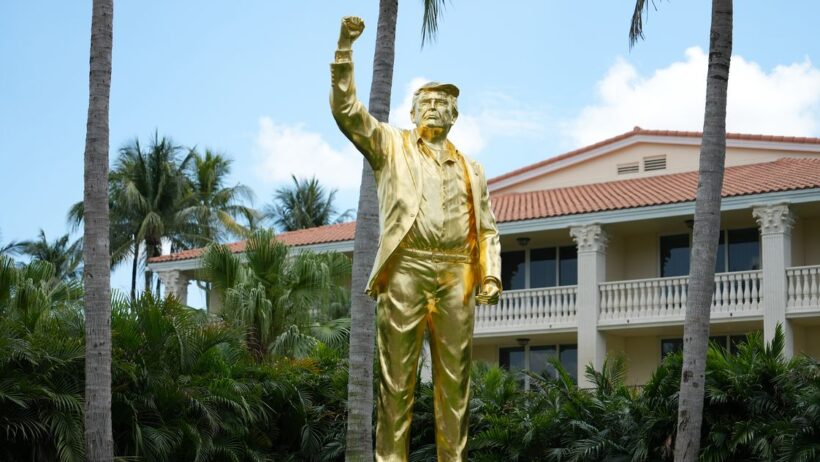 Gold 22-Foot Trump Statue Definitely Isn’t a False Idol