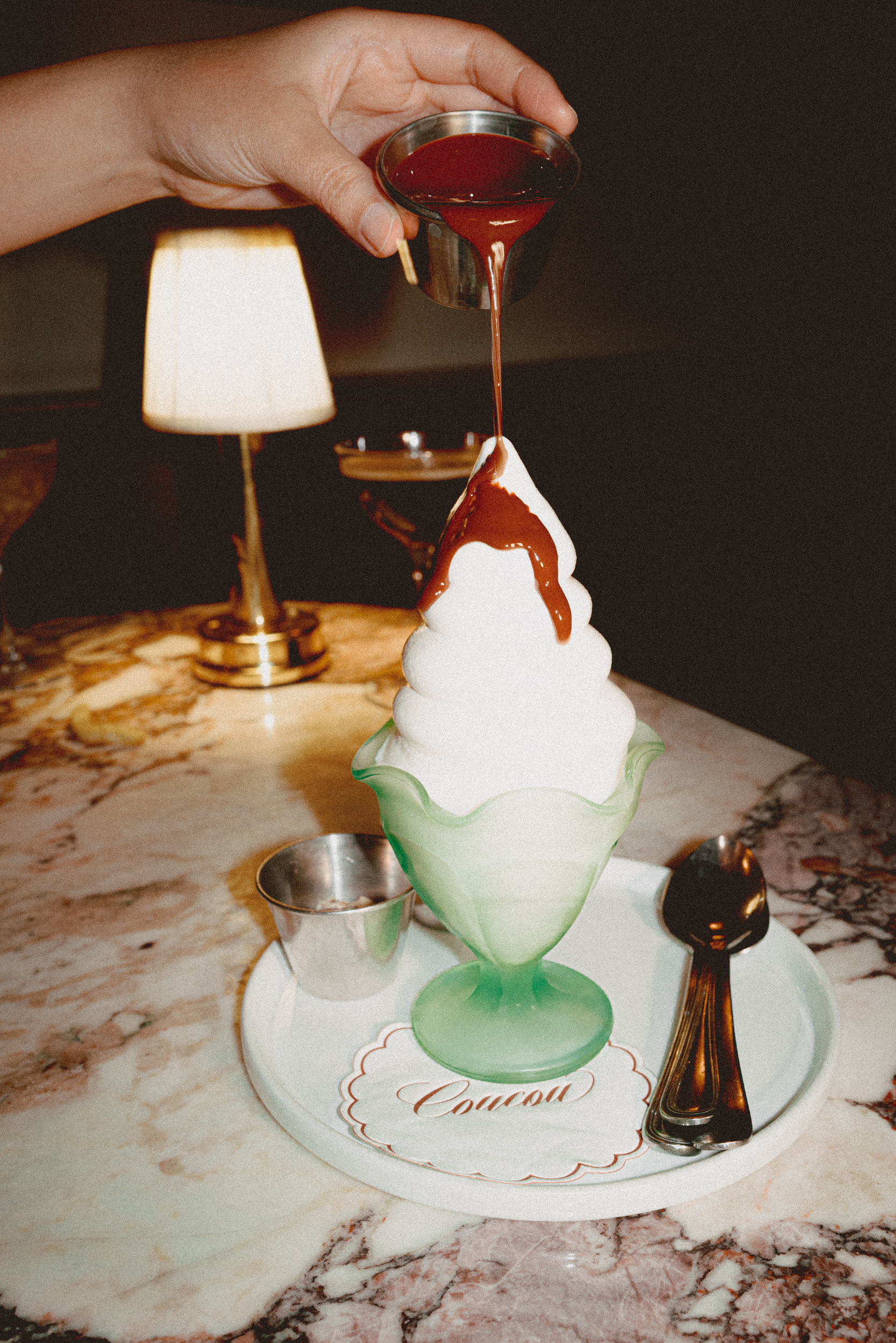 A soft serve sundae is on the menu at Coucou,...