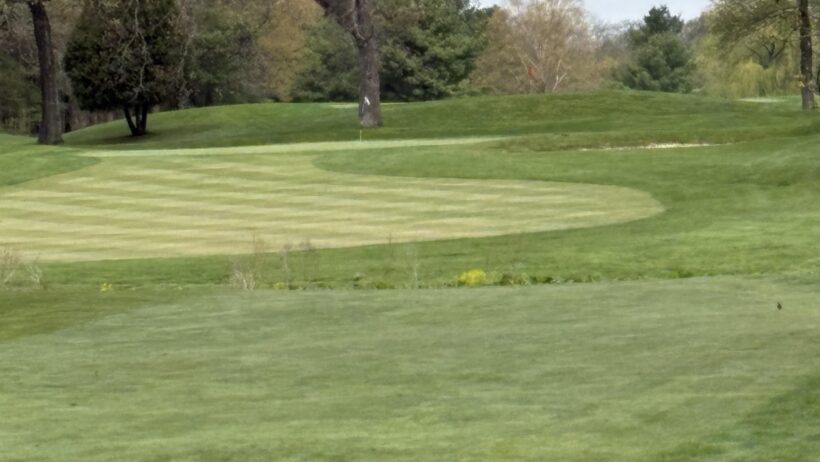 First sunny day of the season and the course is empty!