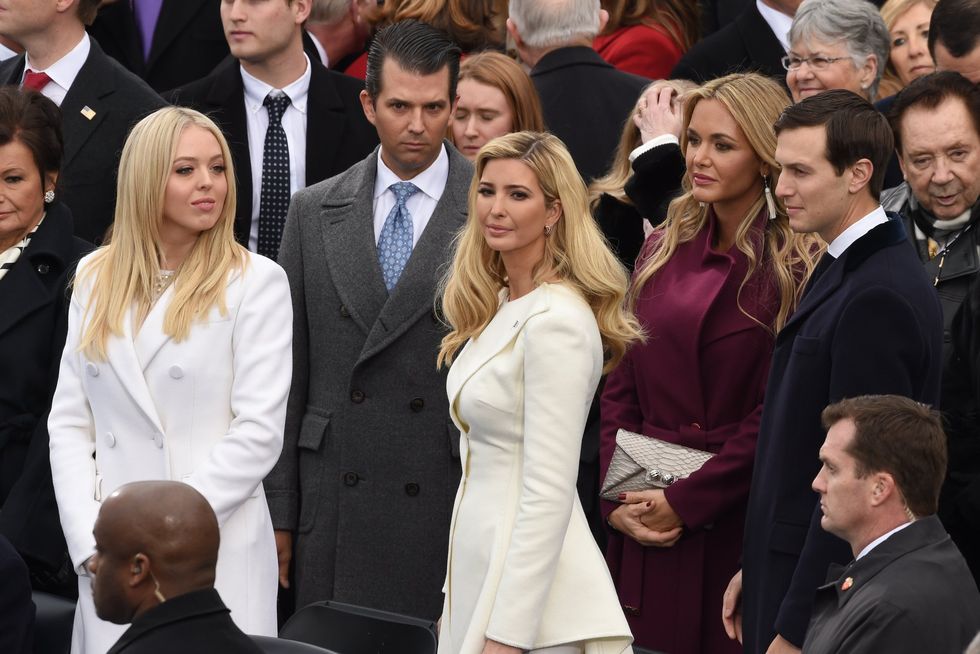 Tiffany Trump, Donald Trump Jr, Ivanka Trump, Vanessa Trump and Jared Kushner in 2017