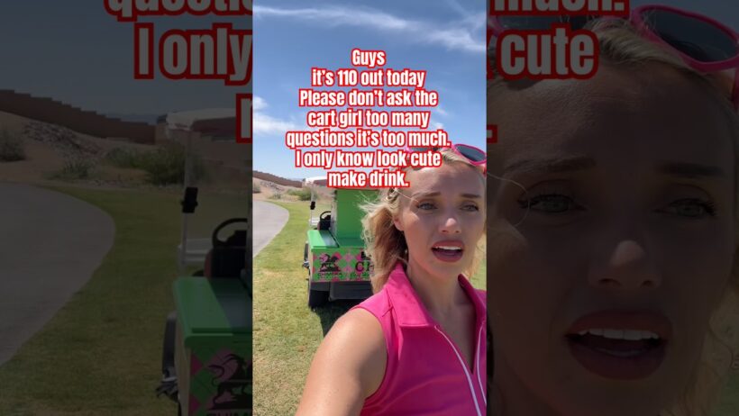 Show compassion today🫶 #cartgirl #golfgirls #golf #vegas #work #hustle #golfer #funny #comedy