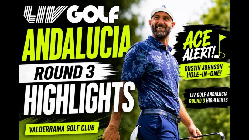 Dustin Johnson’s INCREDIBLE Hole In One! | LIV Golf Andalucia Round 3 Highlights