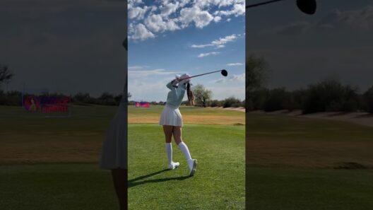 Amazing Golf Swing you need to see | Golf Girl awesome swing | Golf shorts | Claire Issues