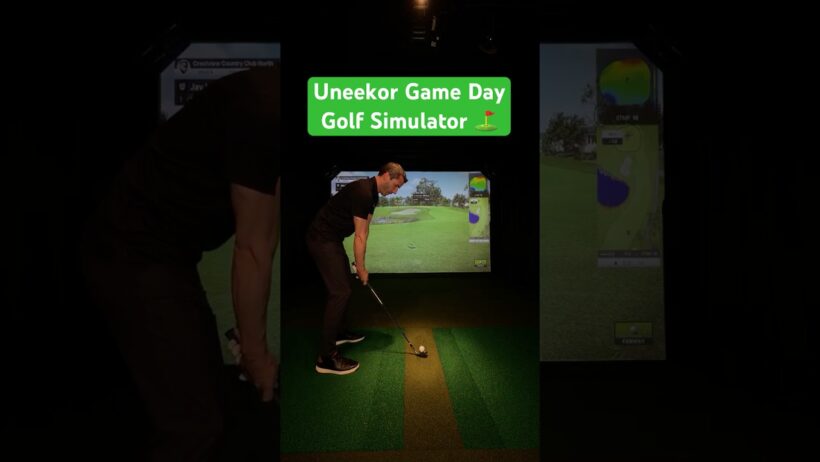 Uneekor Golf Simulator! EYE XO + Game Day New Course Review! #golf #golfsimulator