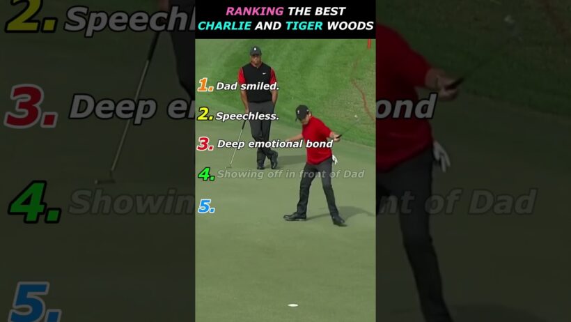 Like father, like son.#tigerwoods #charliewoods #golf #go #golfer