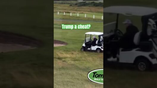 Visual evidence of Donald Trump cheating at Golf!  #donaldtrump #golftipsforseniors