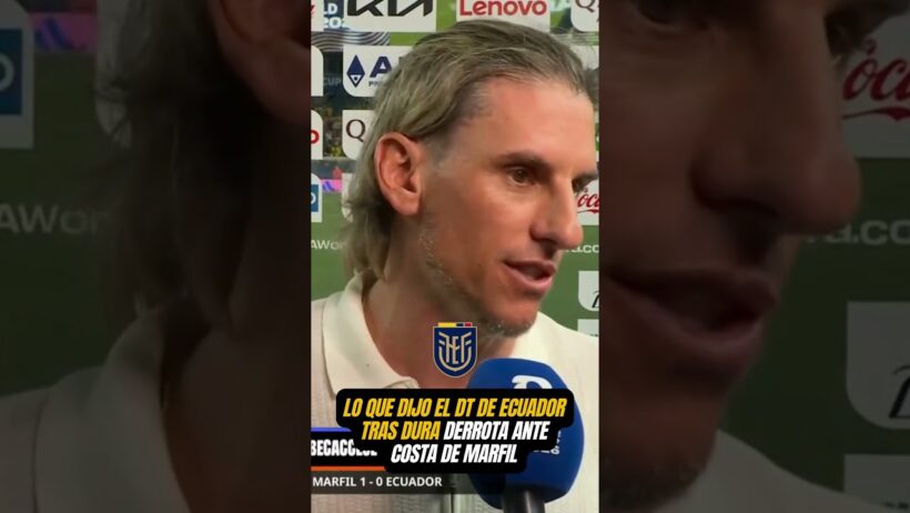 Lo que dijo Sebastián Beccacece tras dura derrota de Ecuador ante Costa de Marfil por Mundial 2026