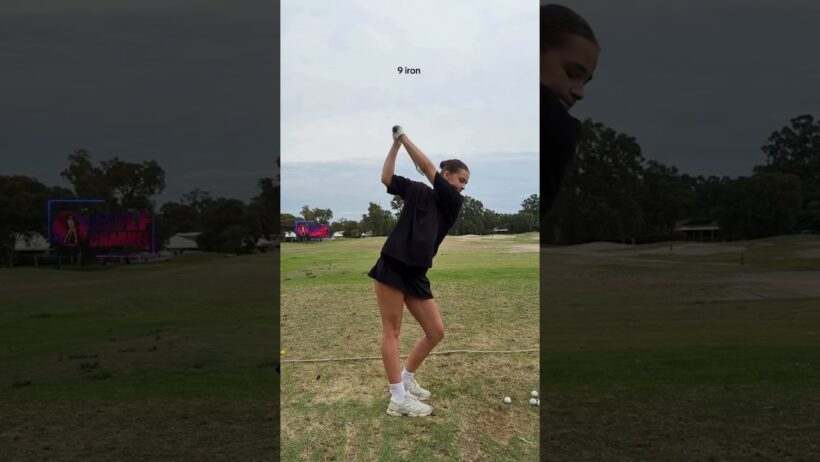 Amazing Golf Swing you need to see | Golf Girl awesome swing | Golf shorts | MOLLIE LOUISE WHITE