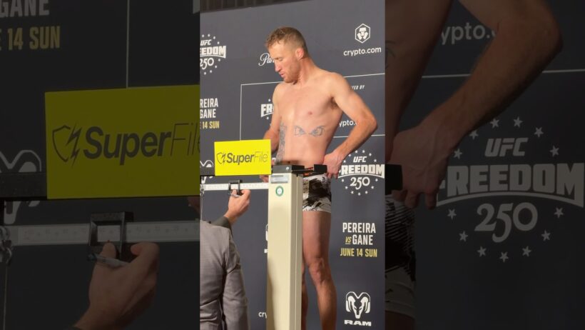 🇺🇸⚖️ Justin Gaethje OFFICIALLY makes weight for UFC Freedom 250 title fight with Ilia Topuria