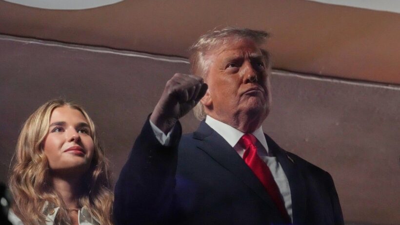 Kai Trump shares clip of her and grandpa at the Knicks…