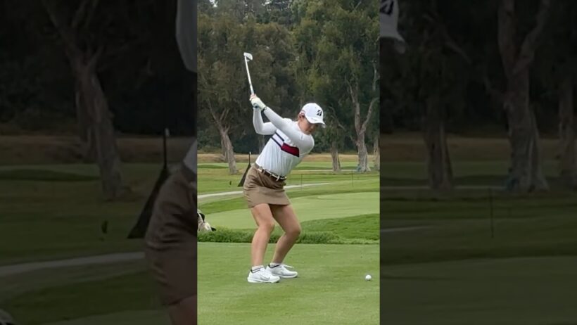 Pin Hunter! Yuri Yoshida’s Laser-Accurate Iron Tee Shot