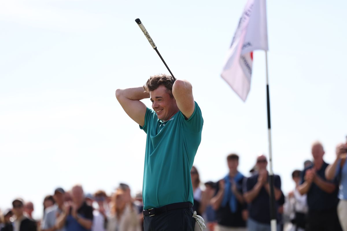 Stuart Grehan after winning the 2026 Amateur Championship