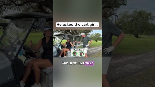 Asking the Cart Girl to Golf 😊