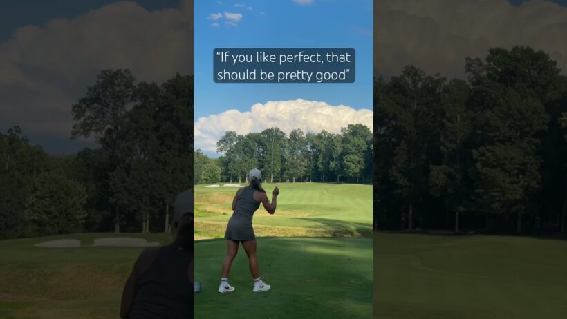 Cass with a rocket down broadway. #golf #golfswing #sports #girls #fitness
