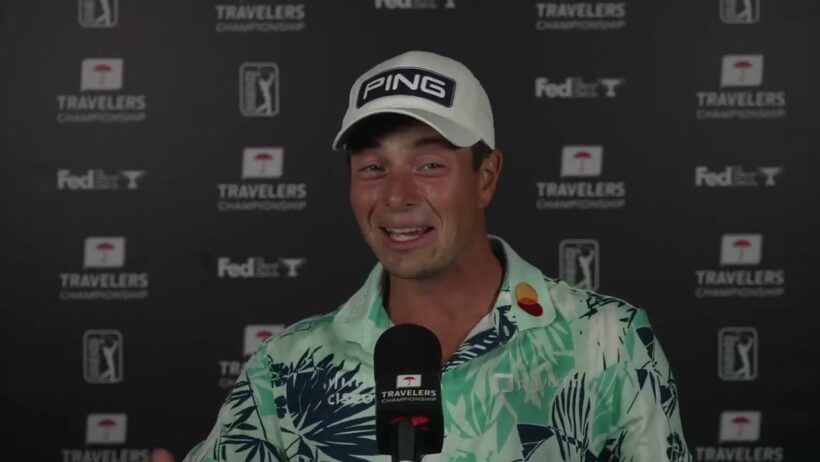 Viktor Hovland Says Rain Delay Reset Saved Him Before Monday Playoff