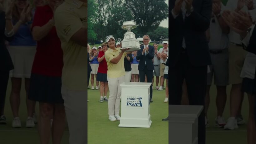 네 번째 샴페인 샤워, 첫번째 메이저 트로피!🍾🏆 #lpga #golf #유해란 #우승