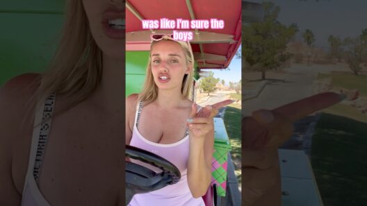 The Barbie cart! #cartgirl #golf #golfgirls #funny #golfers #barbie #golflife #golfcart #work #ootd
