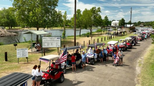 Stars, stripes and golf cart rides in Granite Shoals