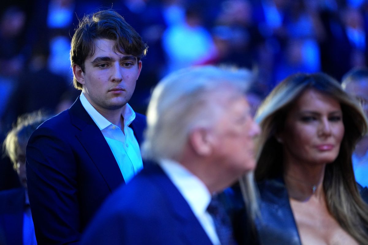 Barron Trump at the UFC Freedom 250 event on the White House