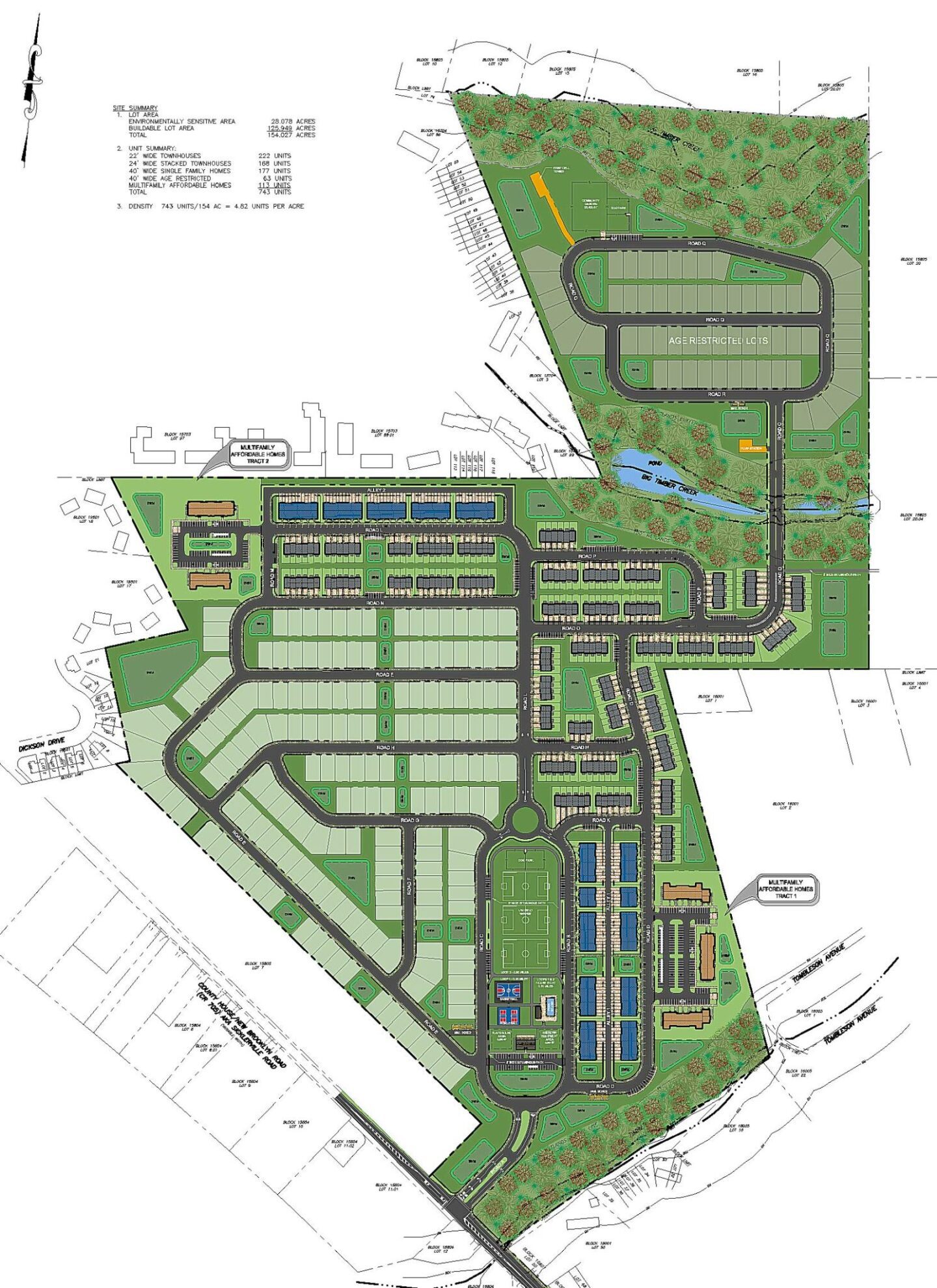 Gloucester Nj Townhouse Development Site Plan