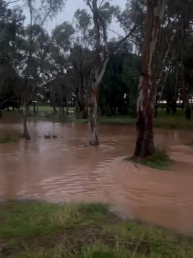 Playford Lakes Golf Course has closed due to flooding. Picture: Facebook