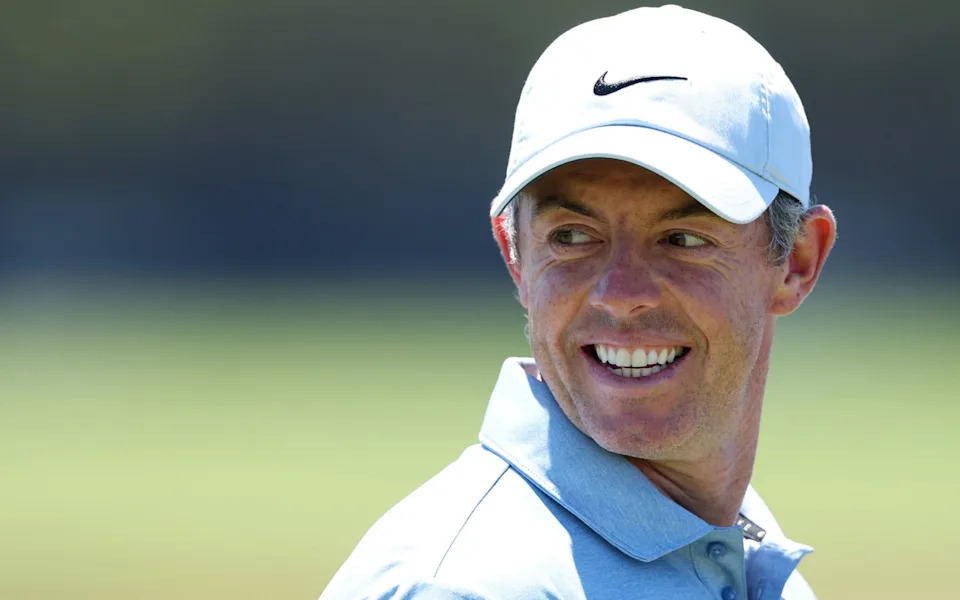 Rory McIlroy smiles