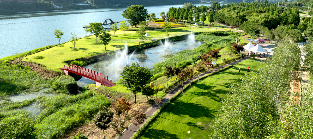 A view of the Sancheoneo Park Golf Course in Hwacheon, Gangwon Province. Photo courtesy of Hwacheon County - Seoul Economic Daily Sports News from South Korea