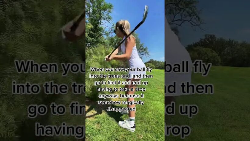 I swear i kept my eye on it the whole time 😩😩#golfbabe #golffail #golfgirls #irons #golfirons