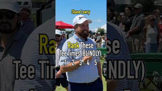 Blind Ranking Tee Times With Shane Lowry!! #golf #golfer #pga