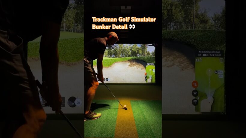 Trackman Golf Simulator: VG3 Bunker Details 🤯 🔥 #golf #trackman #golfsimulator