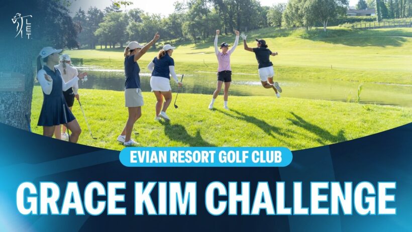 GRACE KIM CHALLENGE! Aussies Attempt Iconic Chip-In at Evian Resort Golf Club 🇫🇷