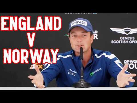 VIKTOR HOVLAND On Scottish Open..Then Talks England vs Norway!