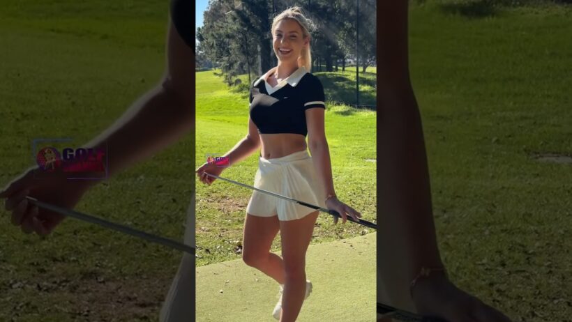 Amazing Golf Swing you need to see | Golf Girl awesome swing | #golf #shorts