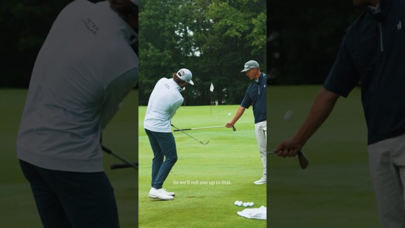 How Cameron Young learned how to chip #golf
