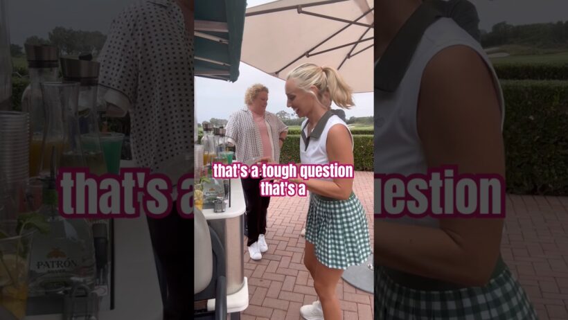 Hah🤣 #cartgirl #golf #golfgirls #funny #golfer #lukewilson #fortunefeimster #thehawk #golfcart