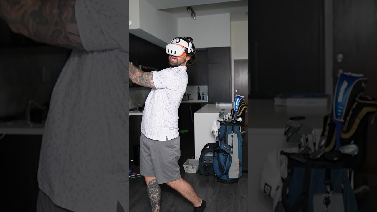 Beautiful day on the course (my apartment) ⛳️ #shorts #vr #golf #golfing - FOGOLF | FOLLOW GOLF | FOGOLF.COM