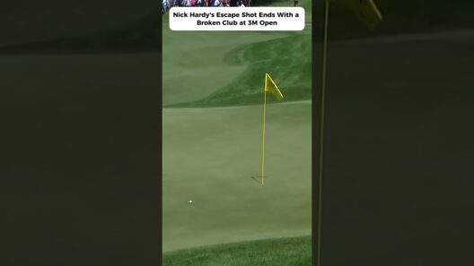Nick Hardy's Escape Shot Ends With a Broken Club at 3M Open