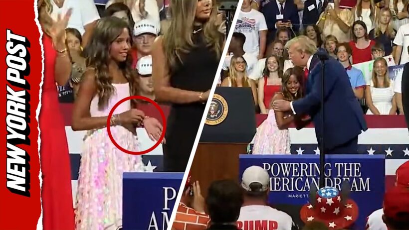 Young Girl Surprises Trump With Bracelet for Granddaughter Kai