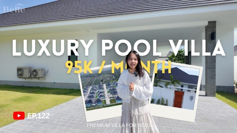 EP.122 🏡 Luxury Modern Pool Villa for Rent in Hua Hin – Hin Lek Fai Area