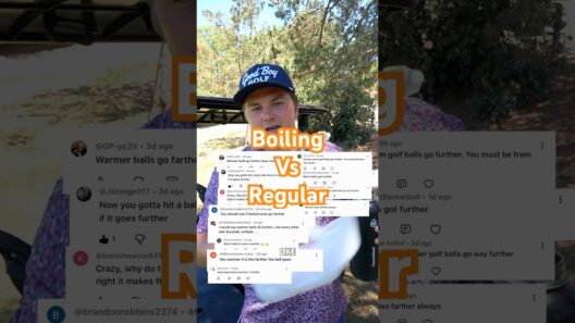 Boiling vs Regular golf ball. Which goes further??