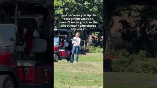 Make sure they don’t find out about each other though 👀 #golf #cartgirl