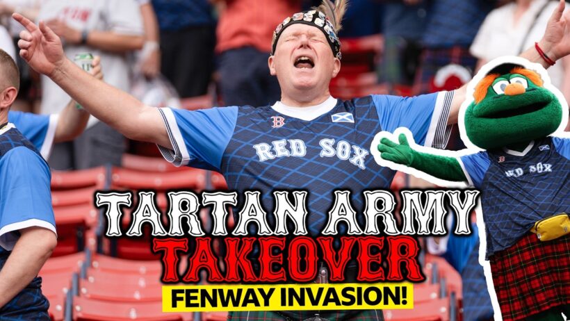 Scotland fans take over Boston Red Sox game⚾🏴󠁧󠁢󠁳󠁣󠁴󠁿