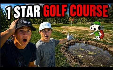 We Played a 1-Star Golf Course! This Was Insane! 😳⛳⭐