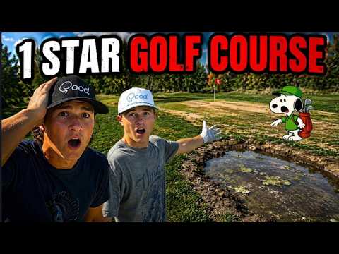 We Played a 1-Star Golf Course! This Was Insane! 😳⛳⭐