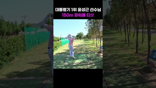 대통령기 1위 윤성근 선수님⛳️ 150m 파워풀 파크골프 티샷